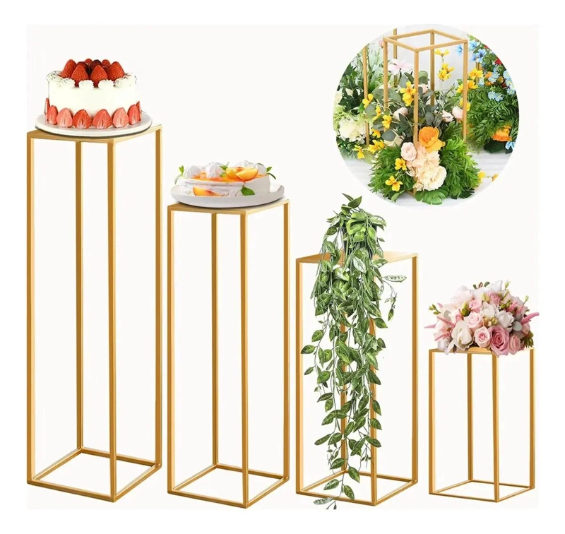 KIT 4 SOPORTES DESMONTABLES PARA DECORACION Y TARTAS - 1