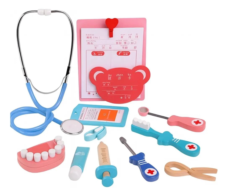 KIT DIDACTICO INFANTIL DENTISTA DE MADERA - 2