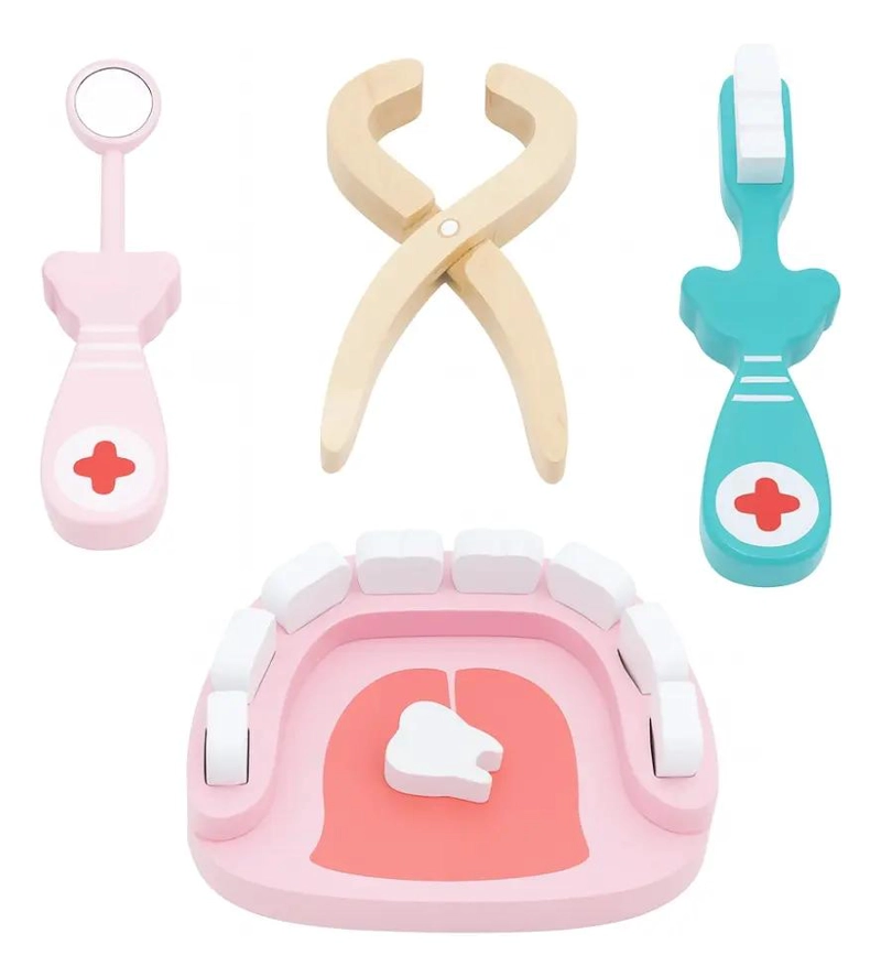 KIT DIDACTICO INFANTIL DENTISTA DE MADERA - 4