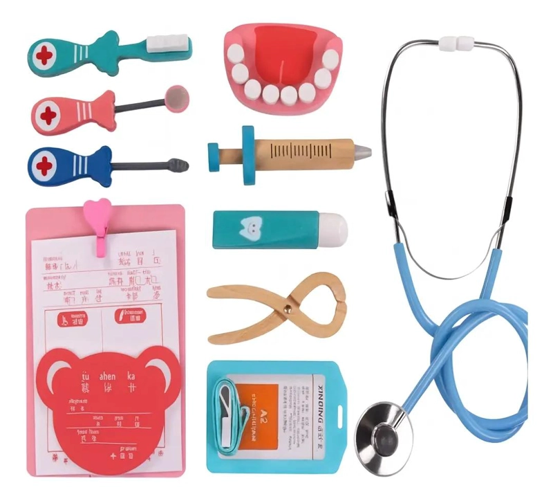 KIT DIDACTICO INFANTIL DENTISTA DE MADERA - 5