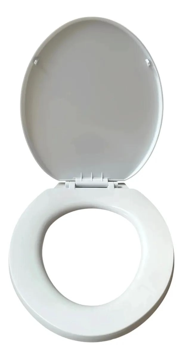 ASIENTO CON TAPA PARA WC OVALADO BLANCO - 3