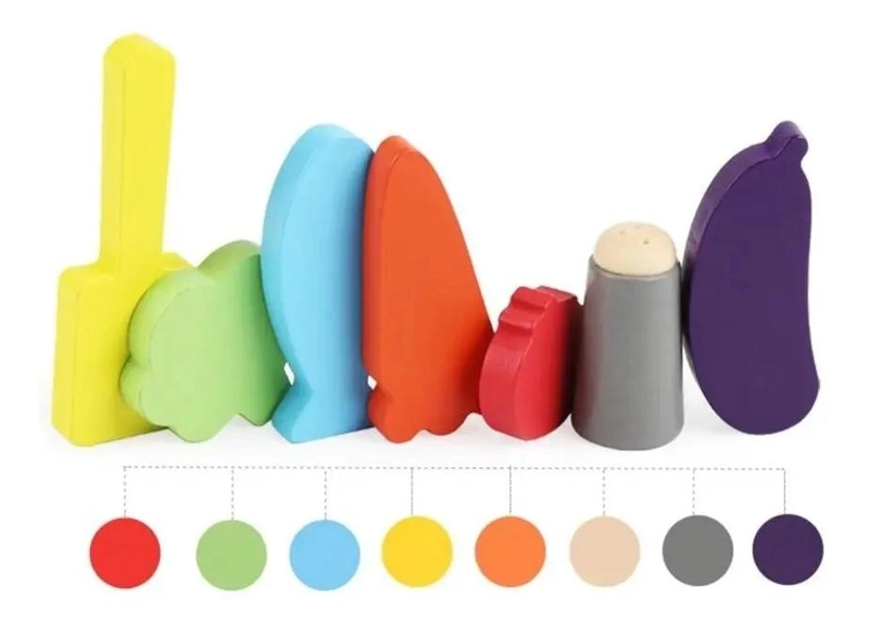 JUEGO DIDACTICO COCINA DE MADERA CON VELCRO - 5