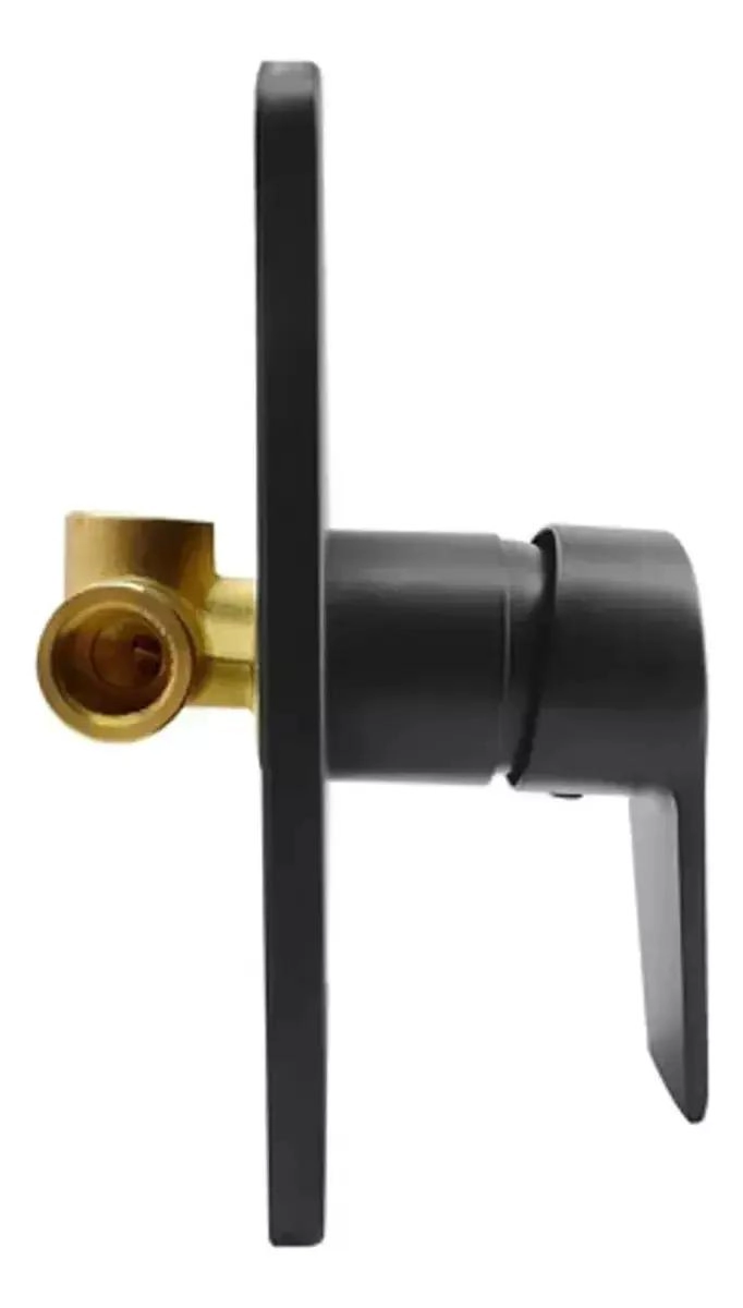 MONOMANDO PARA DUCHA EMPOTRADO ACABADO MATE NEGRO - 4