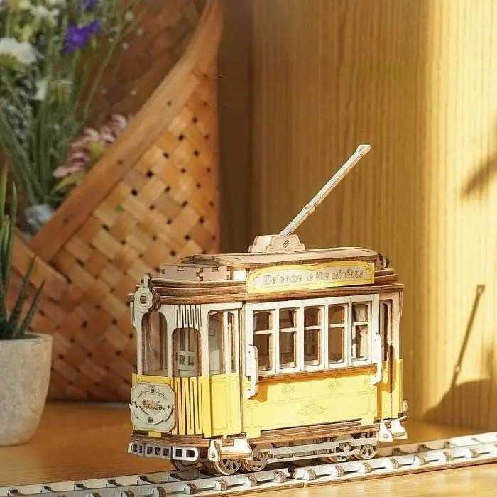 PUZZLE 3D TREN DE MADERA ARMABLE 145 PIEZAS - 1