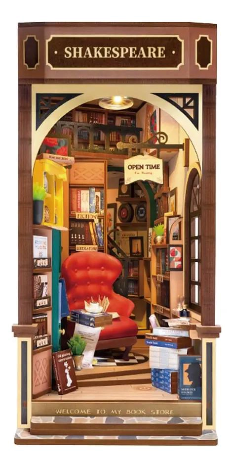 PUZZLE 3D BOOK NOOK DE LIBRERIA CON LUZ - 1