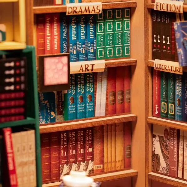 PUZZLE 3D BOOK NOOK DE LIBRERIA CON LUZ - 2