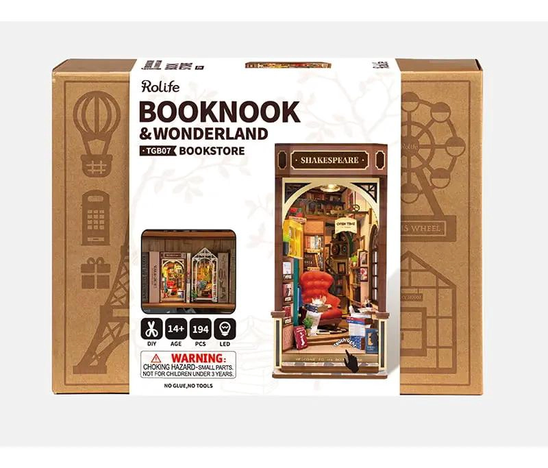 PUZZLE 3D BOOK NOOK DE LIBRERIA CON LUZ - 3