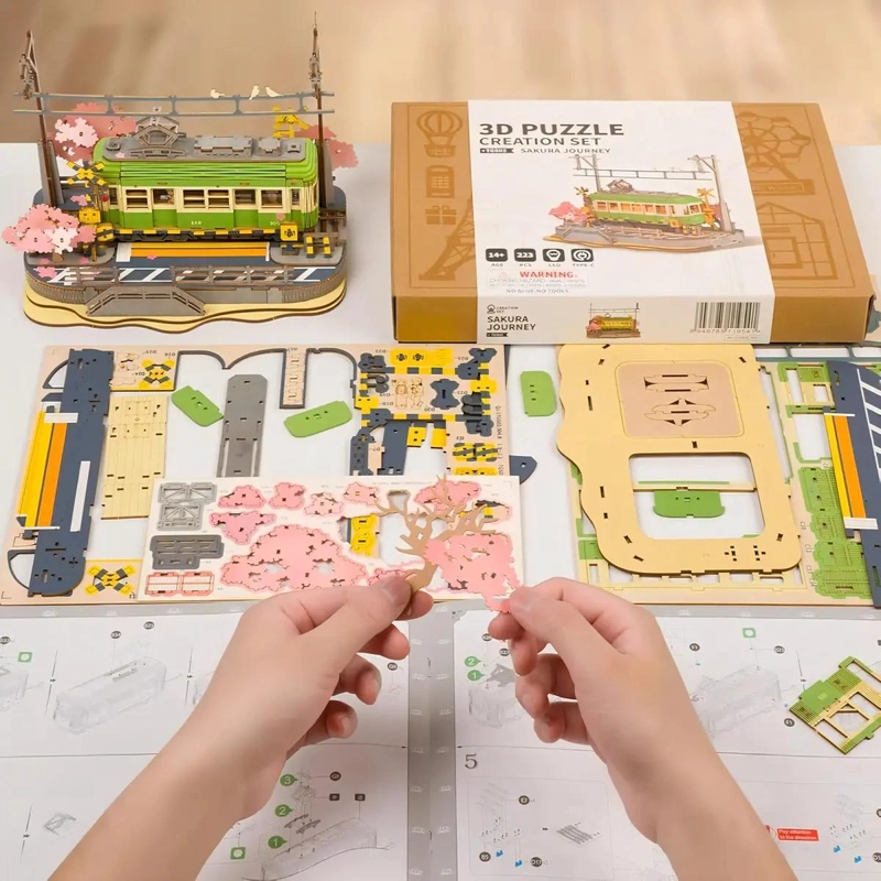 PUZZLE 3D DE MADERA SAKURA JOURNEY ROMANTICO - 5