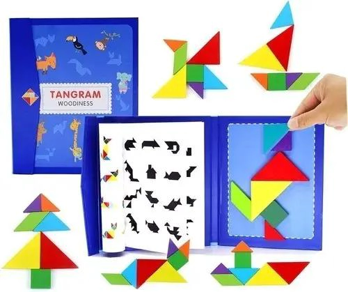 ROMPECABEZAS MAGNE TICO 3D TANGRAM DIDACTICO MONTESSORI - 1