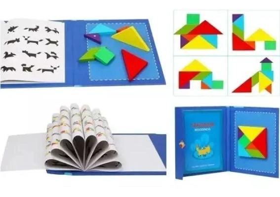 ROMPECABEZAS MAGNE TICO 3D TANGRAM DIDACTICO MONTESSORI - 2
