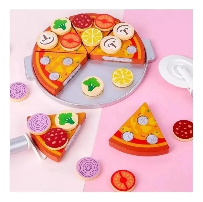 HORNO DE MADERA PARA PIZZA JUGUETE DIDACTICO - 5