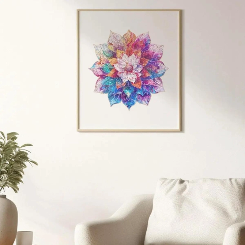 PUZZLE DE MADERA MANDALA MYSTIC FLOWER 200 PIEZAS - 2