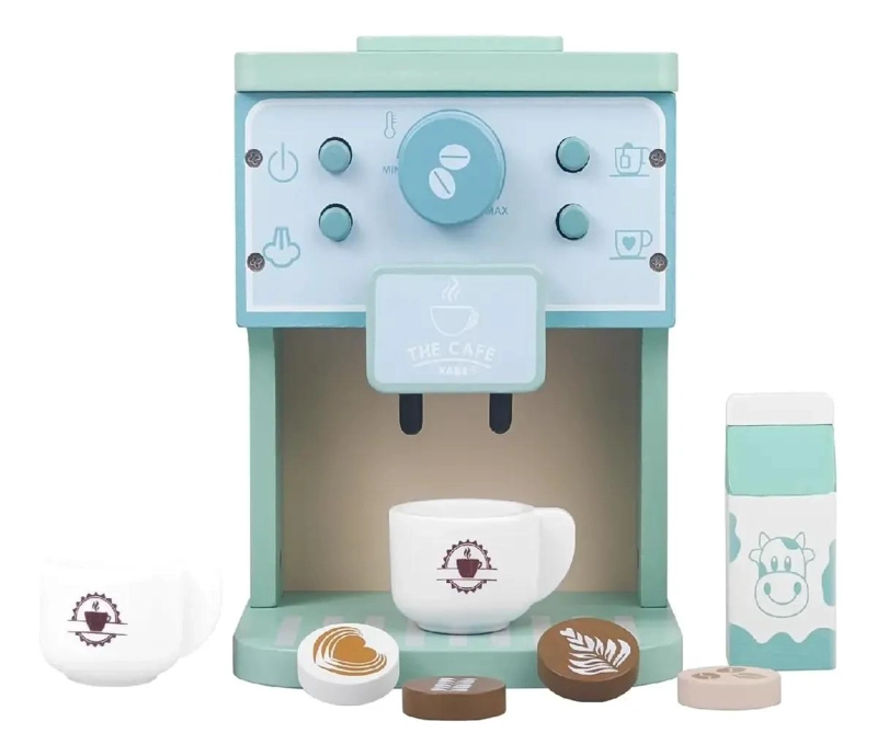 CAFETERA DE MADERA PARA NIÑOS JUEGO DE ROL MONTESSORI - 2