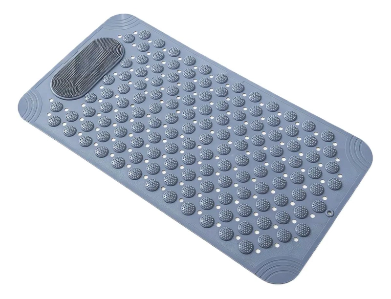 TAPETE ANTIDESLIZANTE PARA DUCHA 36X69 CM GRIS - 1