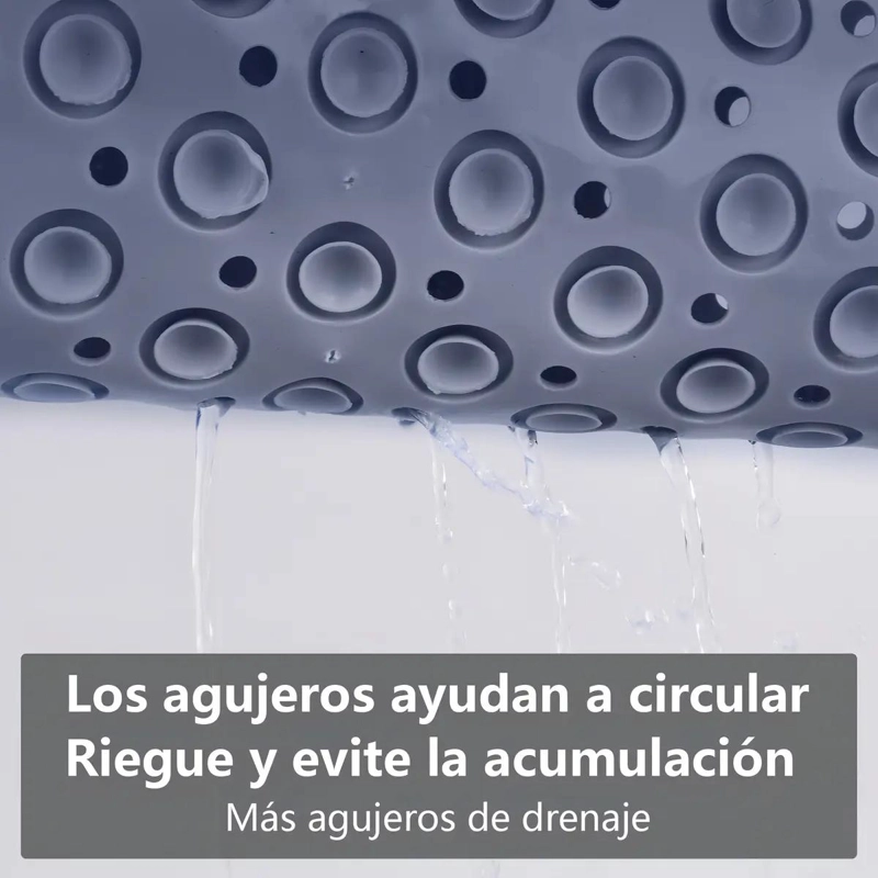TAPETE ANTIDESLIZANTE PARA DUCHA 36X69 CM GRIS - 3