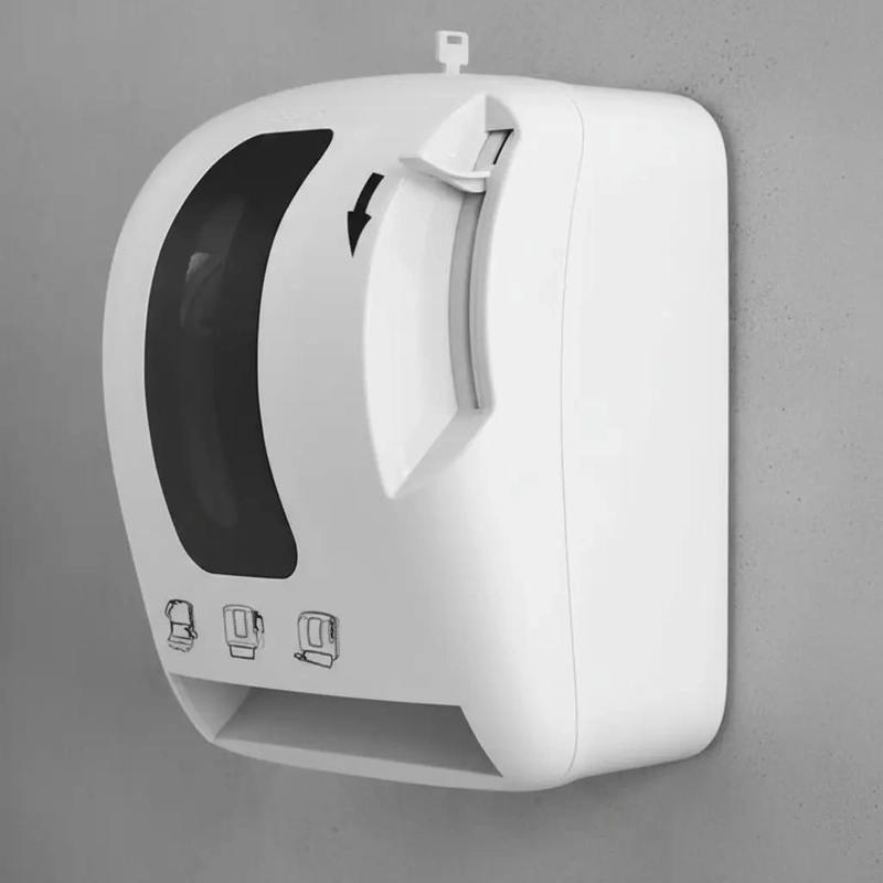 DISPENSADOR DE PAPEL TOALLA CON PALANCA - 1