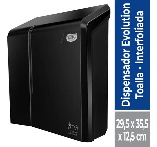 DISPENSADOR DE TOALLAS INTERFOLIADAS NEGRO - 1