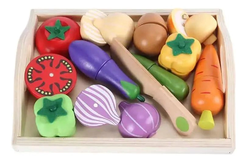SET DE BANDEJAS PARA CORTAR VERDURAS DE MADERA CON IMAN - 2