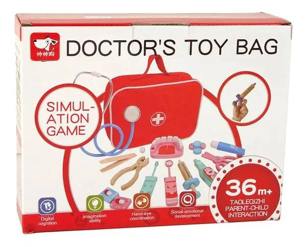 SET DE JUEGO DE ROLES DOCTOR Y DENTISTA EN MADERA PARA NI - 2