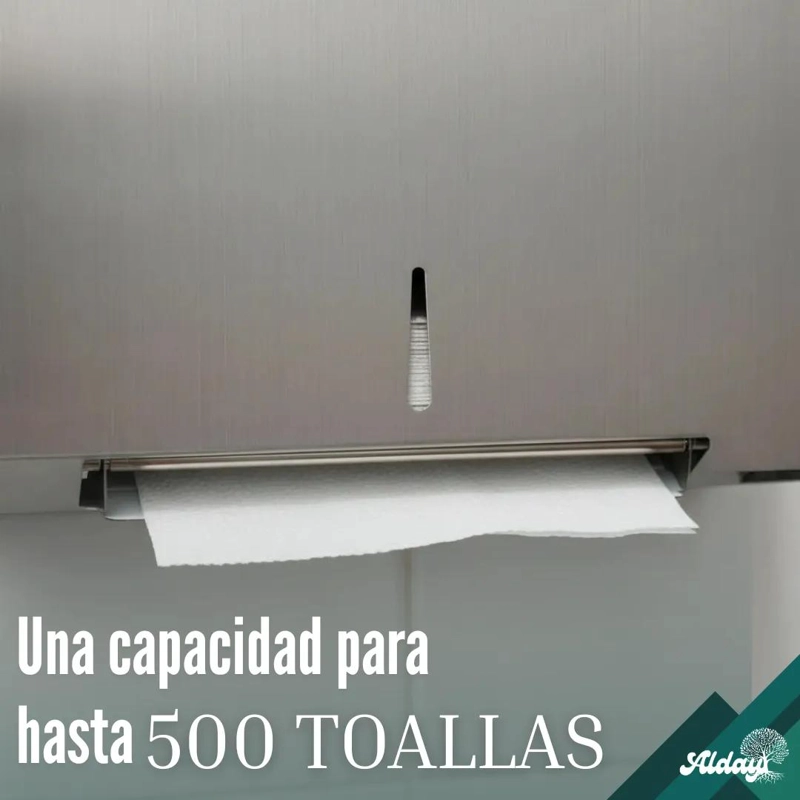DISPENSADOR DE TOALLAS INTERFOLIADAS DE ACERO INOXIDABLE - 3