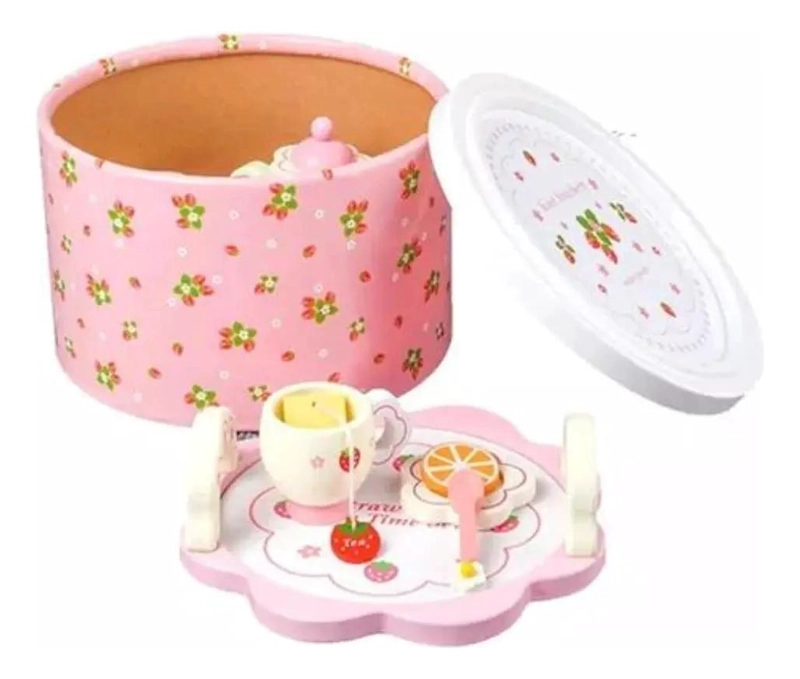 JUEGO DIDACTICO DE TAZAS DE TE  DE MADERA PARA NIÑOS - 4