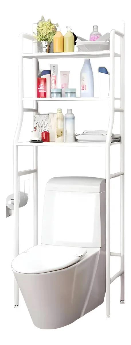 ESTANTE METALICO ORGANIZADOR 3 NIVELES PARA BAÑO Y LAVADO - 1