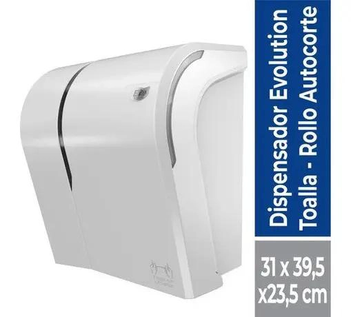 DISPENSADOR DE TOALLA AUTOCORTE BLANCO - 1
