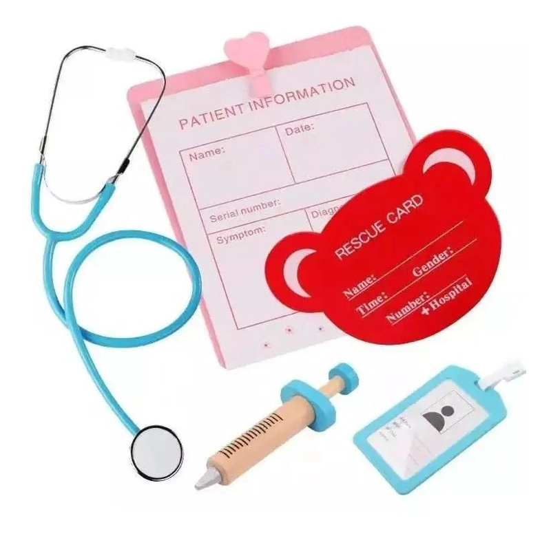 JUEGO DIDACTICO DE DOCTOR EN MADERA PARA NIÑOS - 2