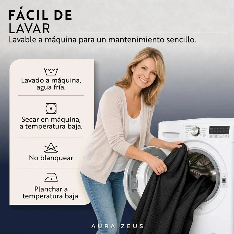 CORTINA DE BAÑO IMPERMEABLE CON FORRO REMOVIBLE - 3