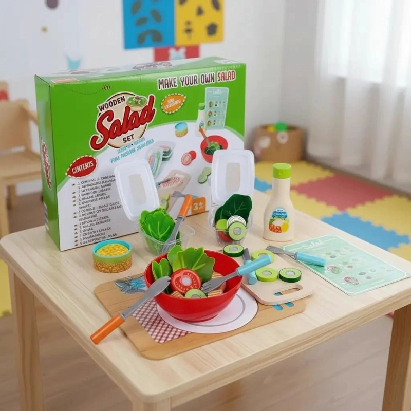 SET 33 PIEZAS BOL CORTA VERDURA Y FRUTAS CON IMAN - 1