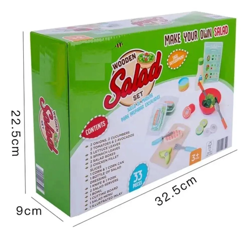 SET 33 PIEZAS BOL CORTA VERDURA Y FRUTAS CON IMAN - 4