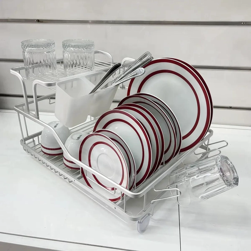 SECADOR DE PLATOS DE ALUMINIO 2 NIVELES - 3