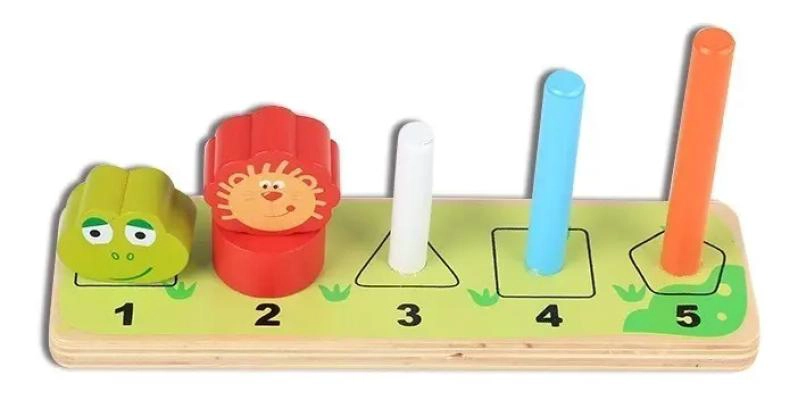 JUGUETE DIDACTICO DE MADERA CON ENCAJE Y APILABLE - 4