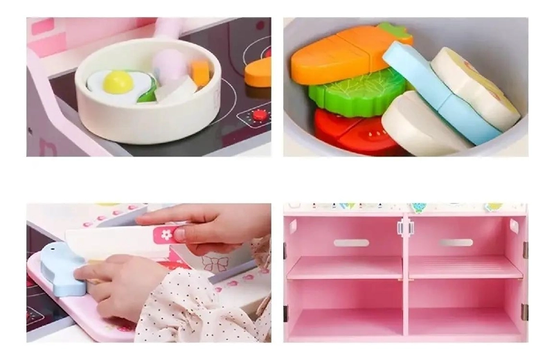 JUEGO DE COCINA DIDACTICO DE MADERA PARA NIÑOS - 5