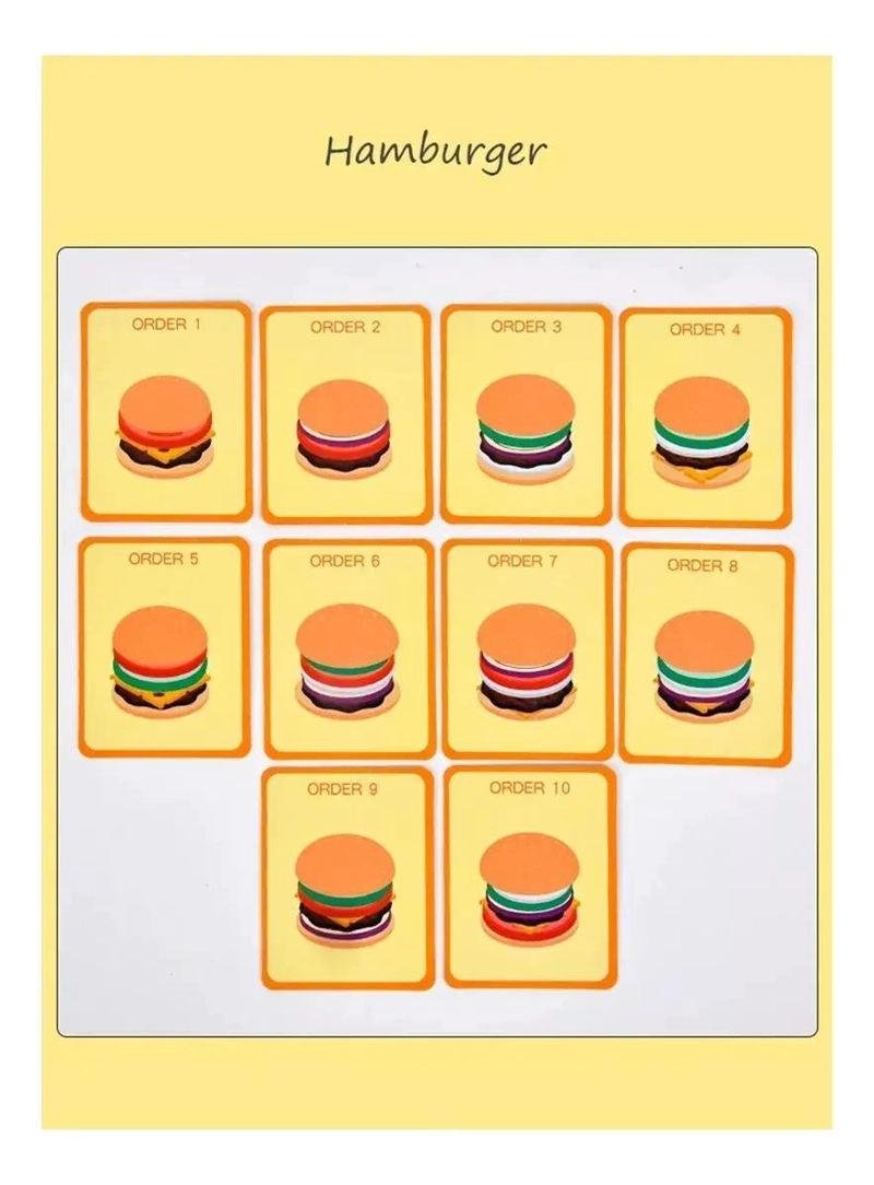 JUGUETE MONTESSORI APILAMIENTO HAMBURGUESAS MADERA - 5
