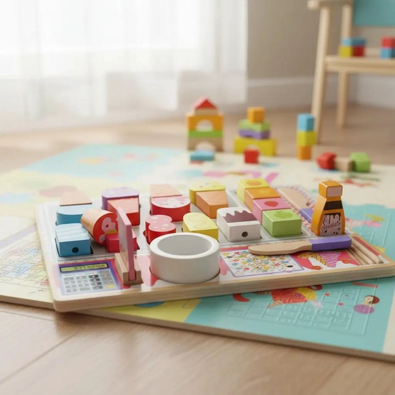 JUEGO DIDACTICO DE COCINA EN MADERA PUZZLE - 1