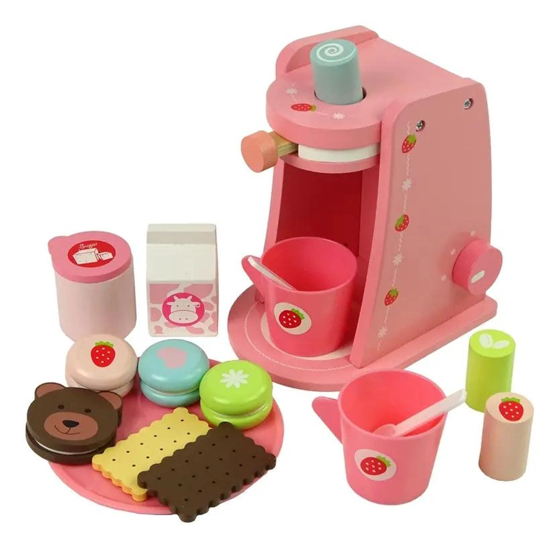 CAFETERA DE MADERA PARA JUEGO DE ROL INFANTIL MONTESSORI - 1