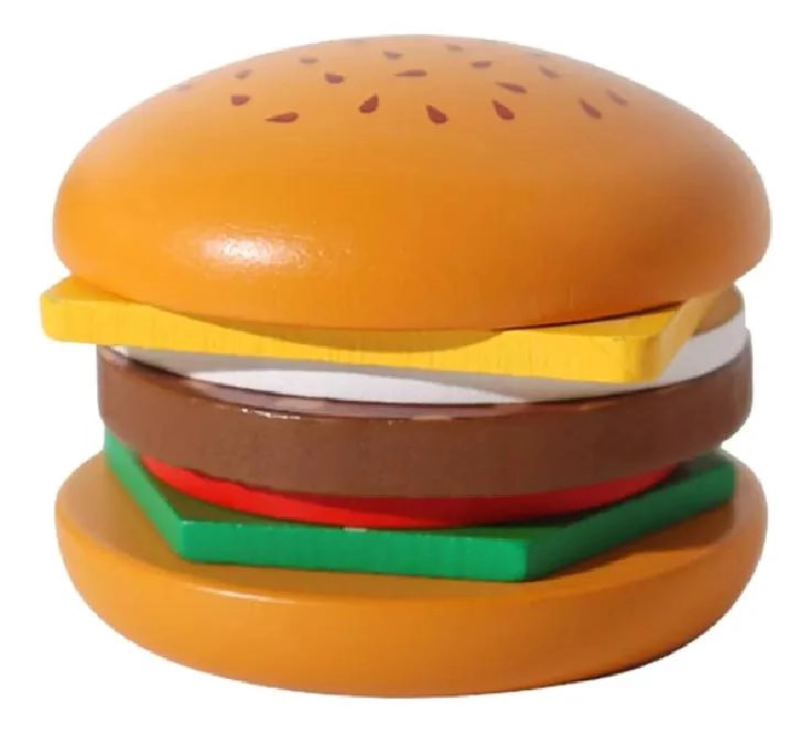JUGUETE DIDACTICO MONTESSORI HAMBURGUESAS APILABLES DE M  - 1