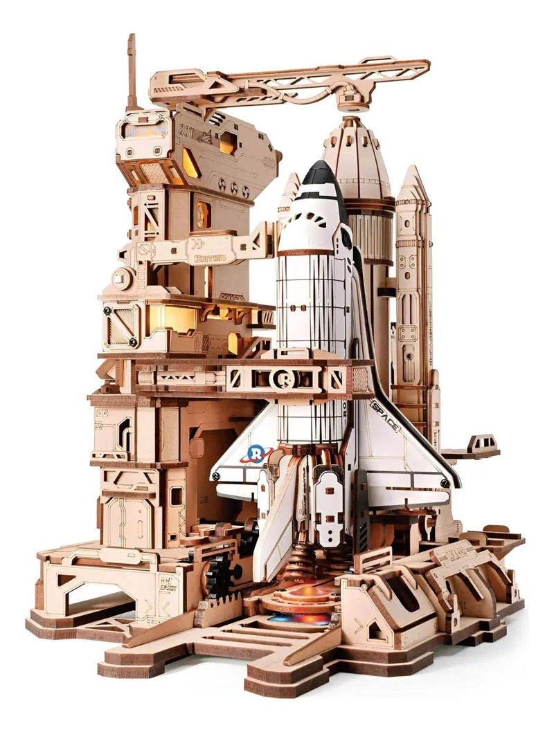 PUZZLE 3D DE MADERA TRANSBORDADOR ESPACIAL - 1
