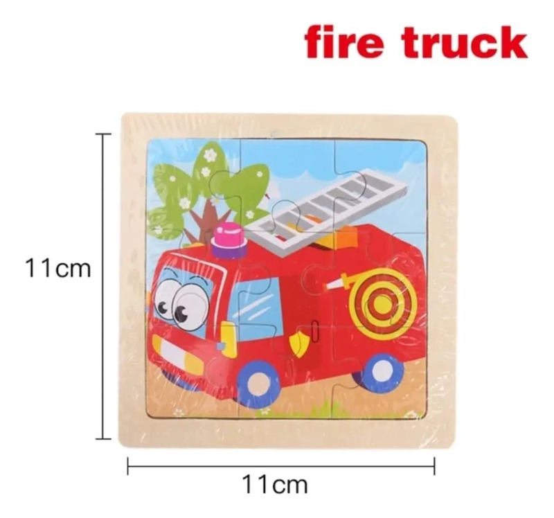ROMPECABEZAS DE MADERA PARA NIÑOS PACK 10 PUZZLES - 3