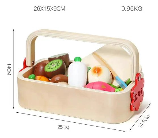 JUEGO DIDACTICO CORTA FRUTAS DE MADERA PARA NIÑOS - 3