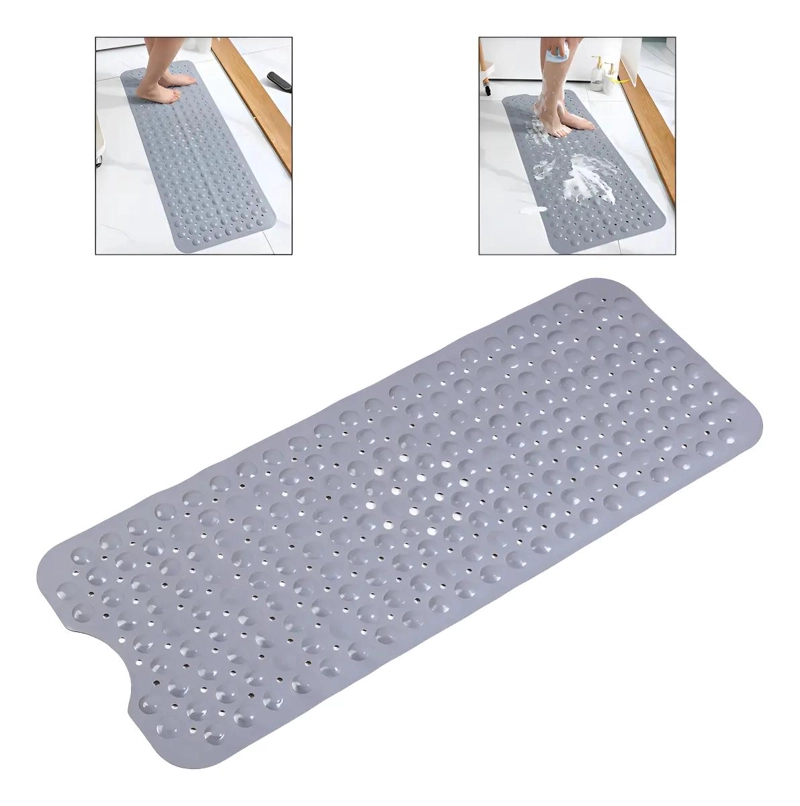 ALFOMBRA ANTIDESLIZANTE PARA BAÑERA GRIS 100X - 1