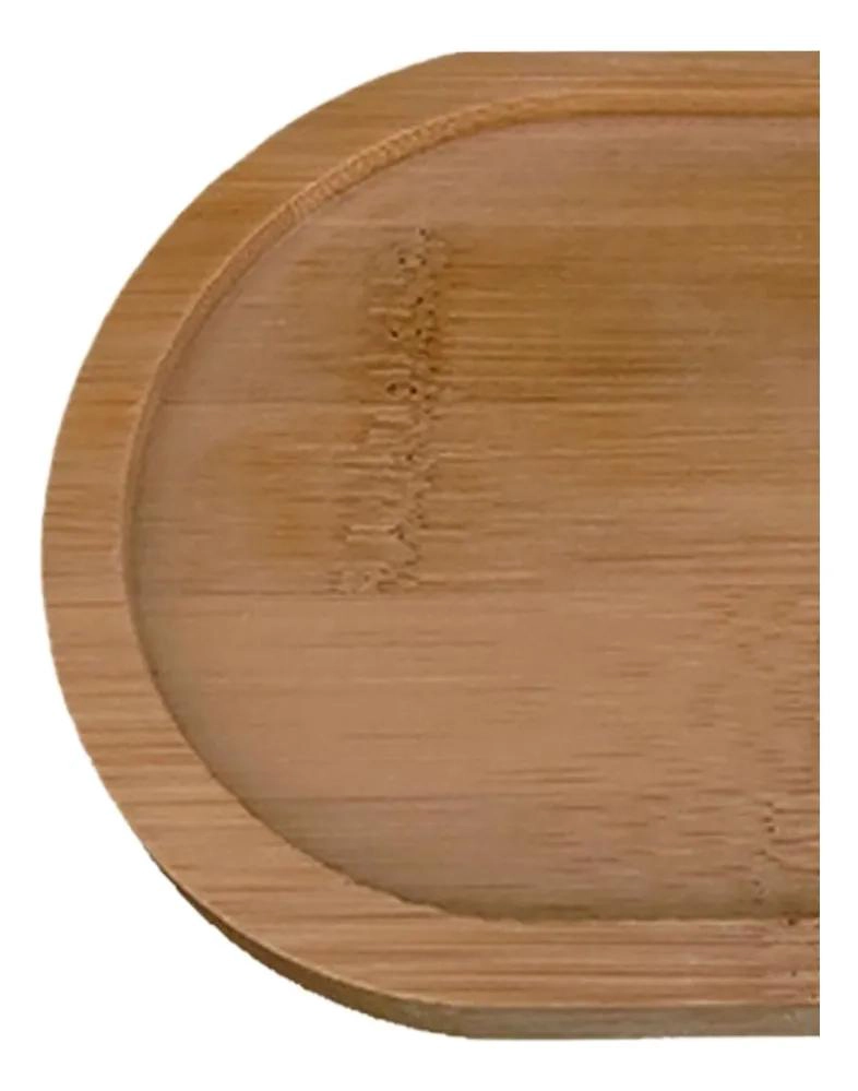 SET DE 5 BANDEJAS DE BAMBU PARA SERVIR 20X10 CM - 2