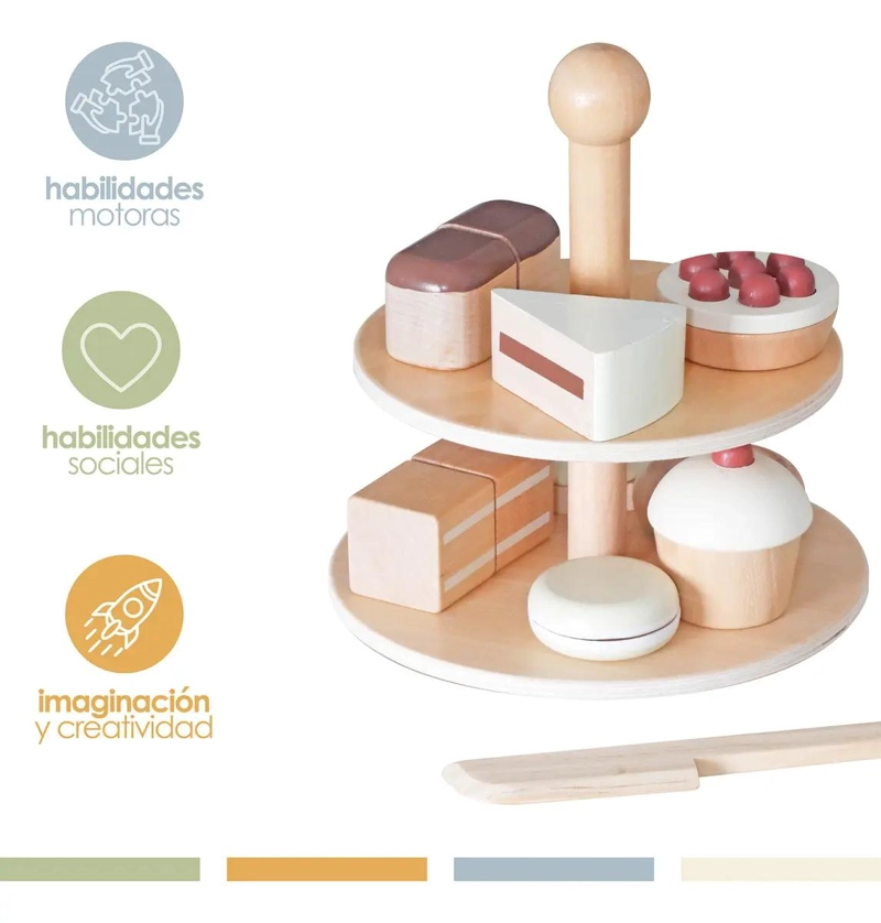 SET DE JUEGO DE PASTELERIA INFANTIL EN MADERA - 3