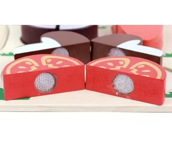 PUZZLE DIDACTICO DE MADERA CORTA FRUTA - 5