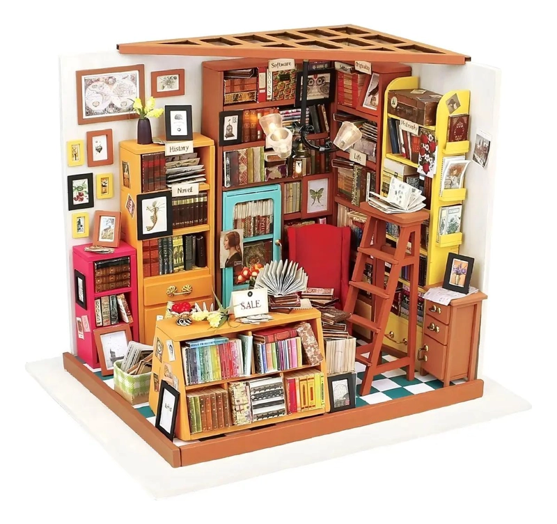 PUZZLE 3D MINIATURA BIBLIOTECA DE SAM - 1