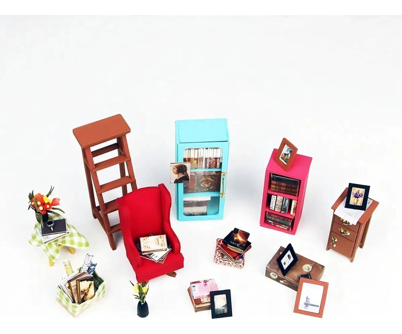 PUZZLE 3D MINIATURA BIBLIOTECA DE SAM - 3