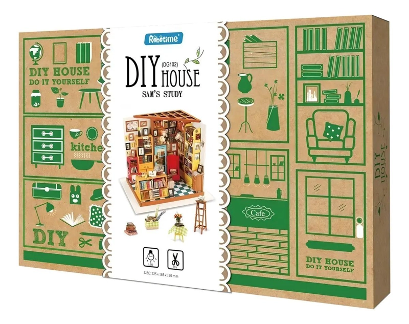 PUZZLE 3D MINIATURA BIBLIOTECA DE SAM - 4