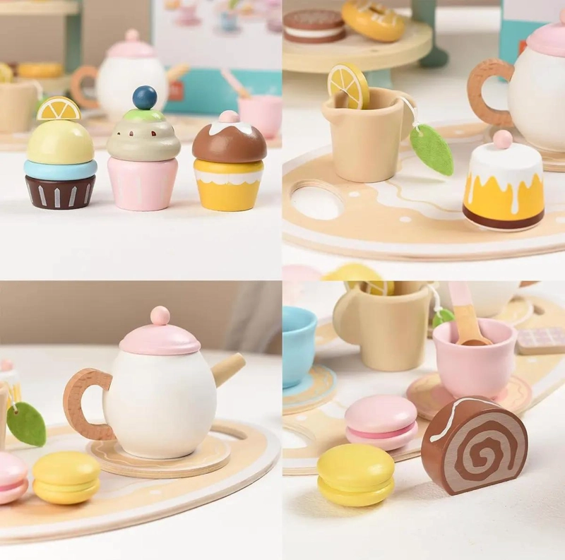 MALETA DE JUGUETE CON SET DE TE  Y POSTRES PARA NIÑAS - 2