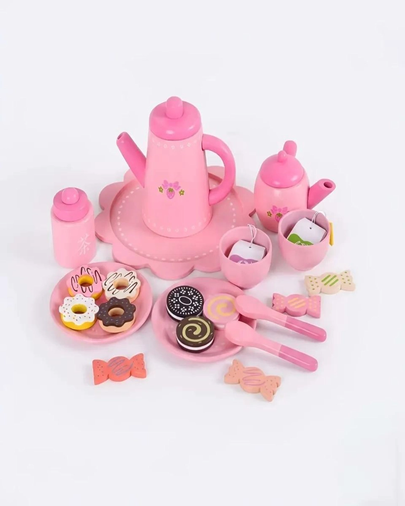 SET DE TE  INFANTIL DE MADERA PARA JUEGO - 3